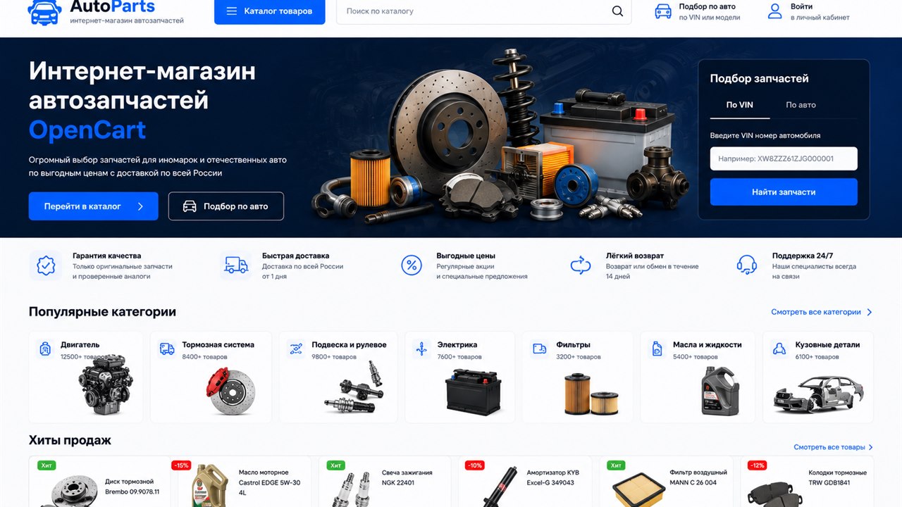 Интернет-магазин автозапчастей